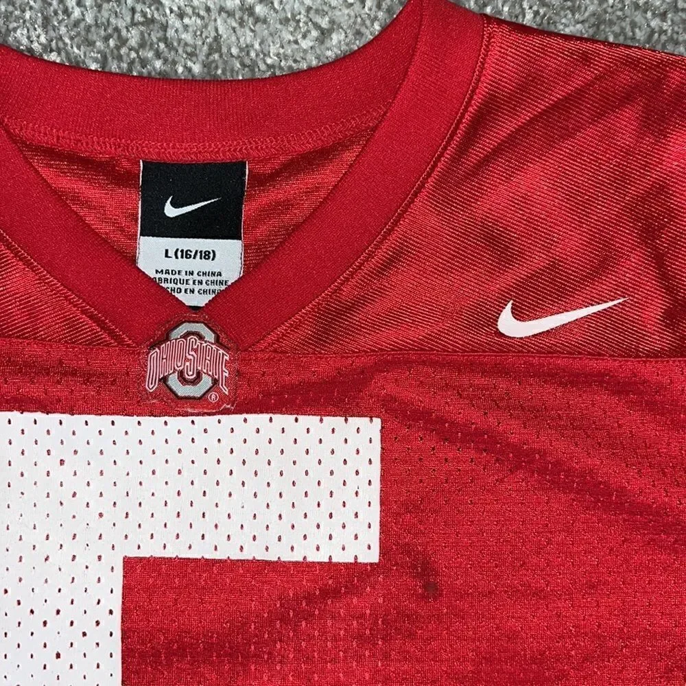 Ohio State Buckeyes OSU Nike red #5 kids youth  Football L 16/18 spots Miller